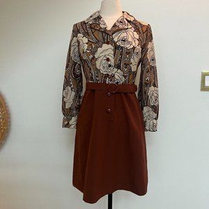 Vintage Retro Collared Dress